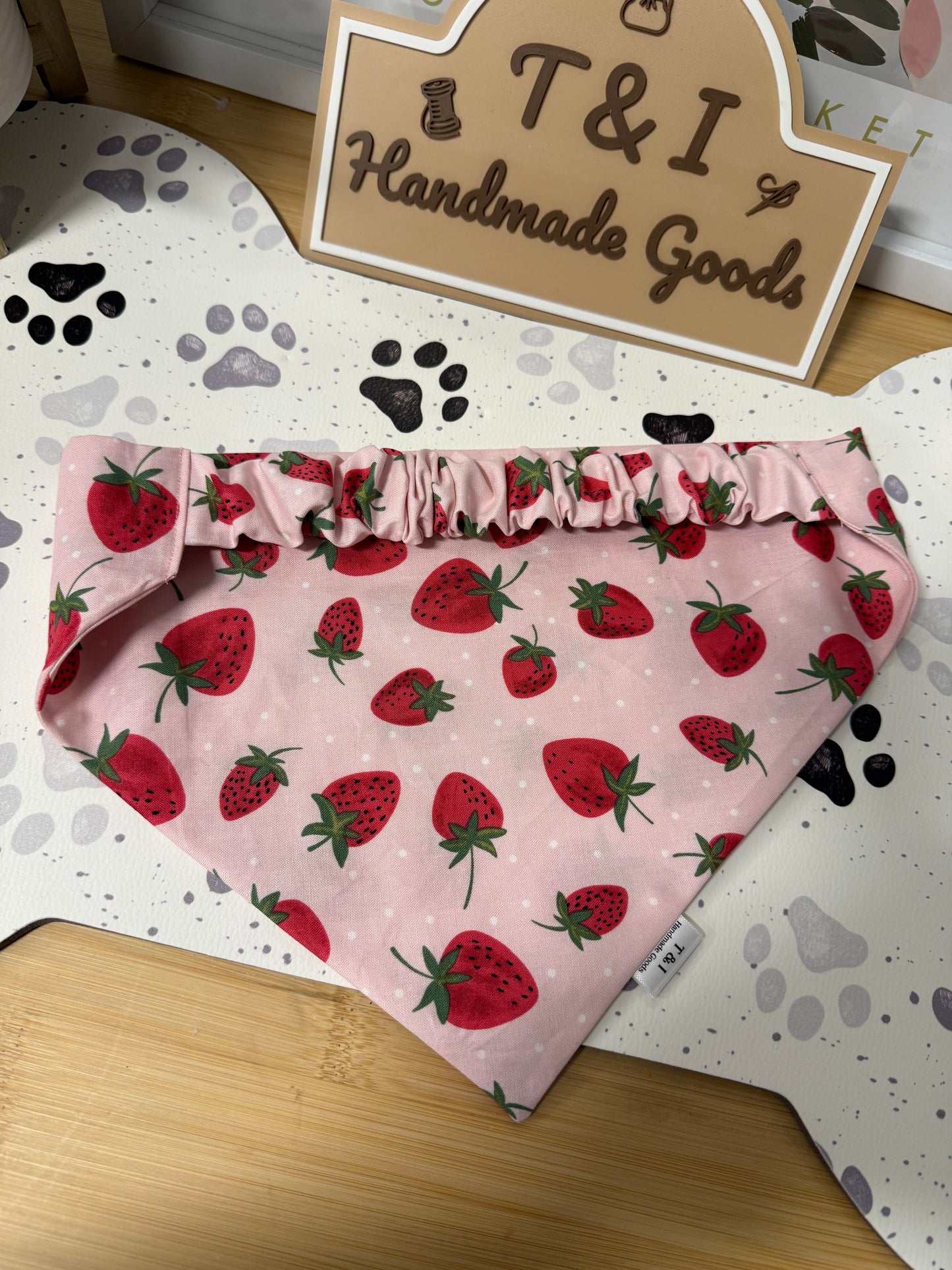Strawberry field Dog Bandana