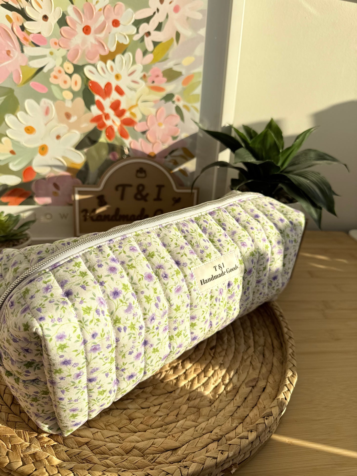 Purple wildflowers Hair Tools Bag