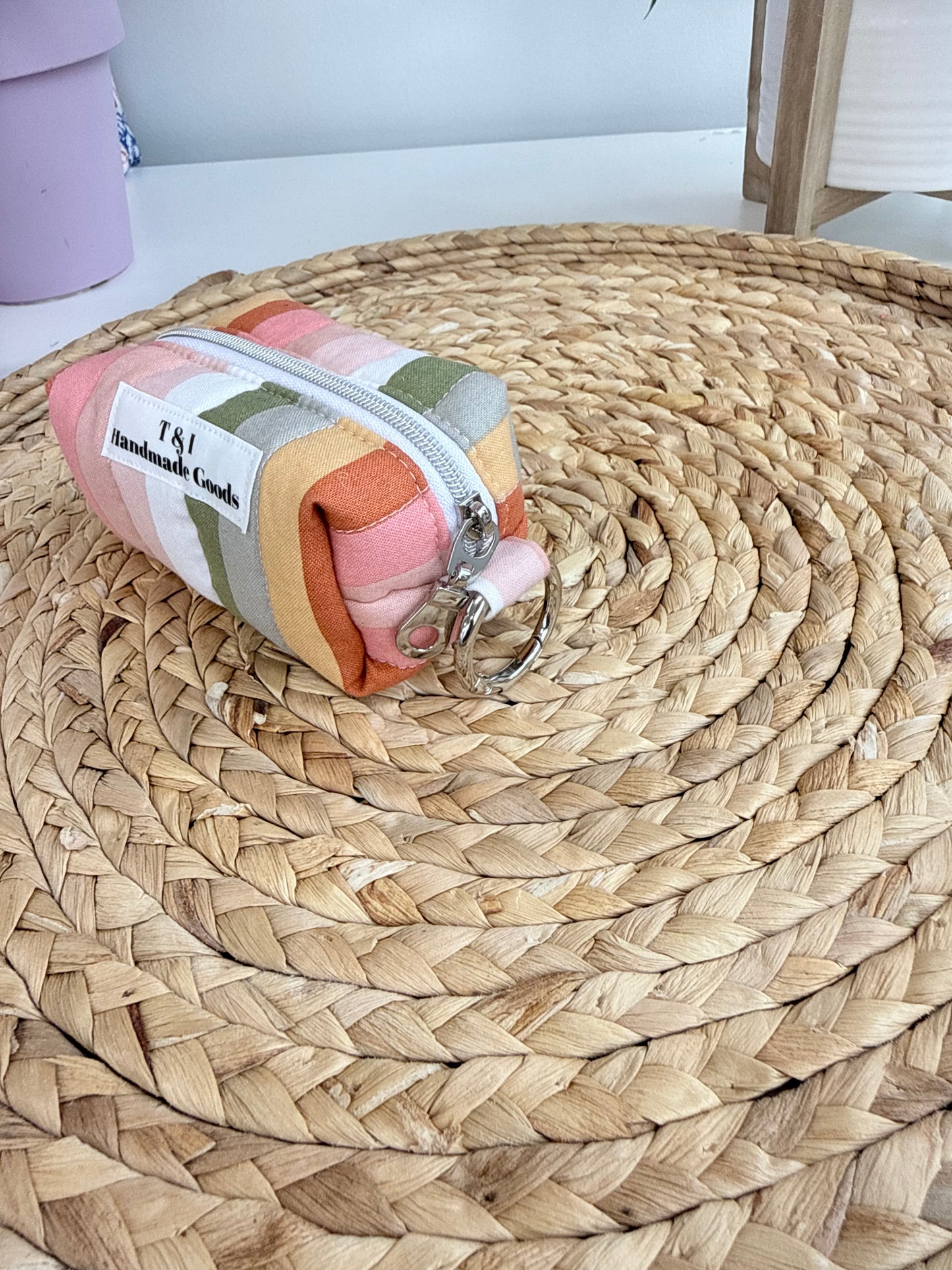 Colorful Stripe Coin Pouch