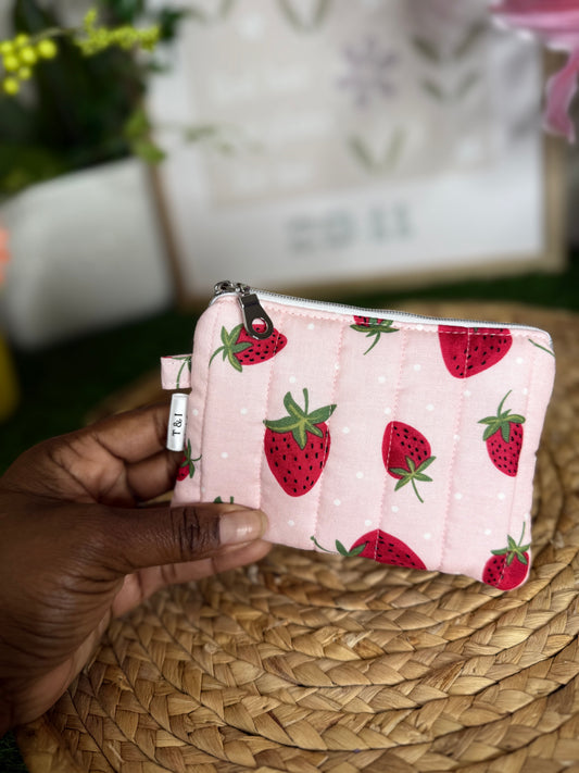 Strawberry field Keychain Wallet