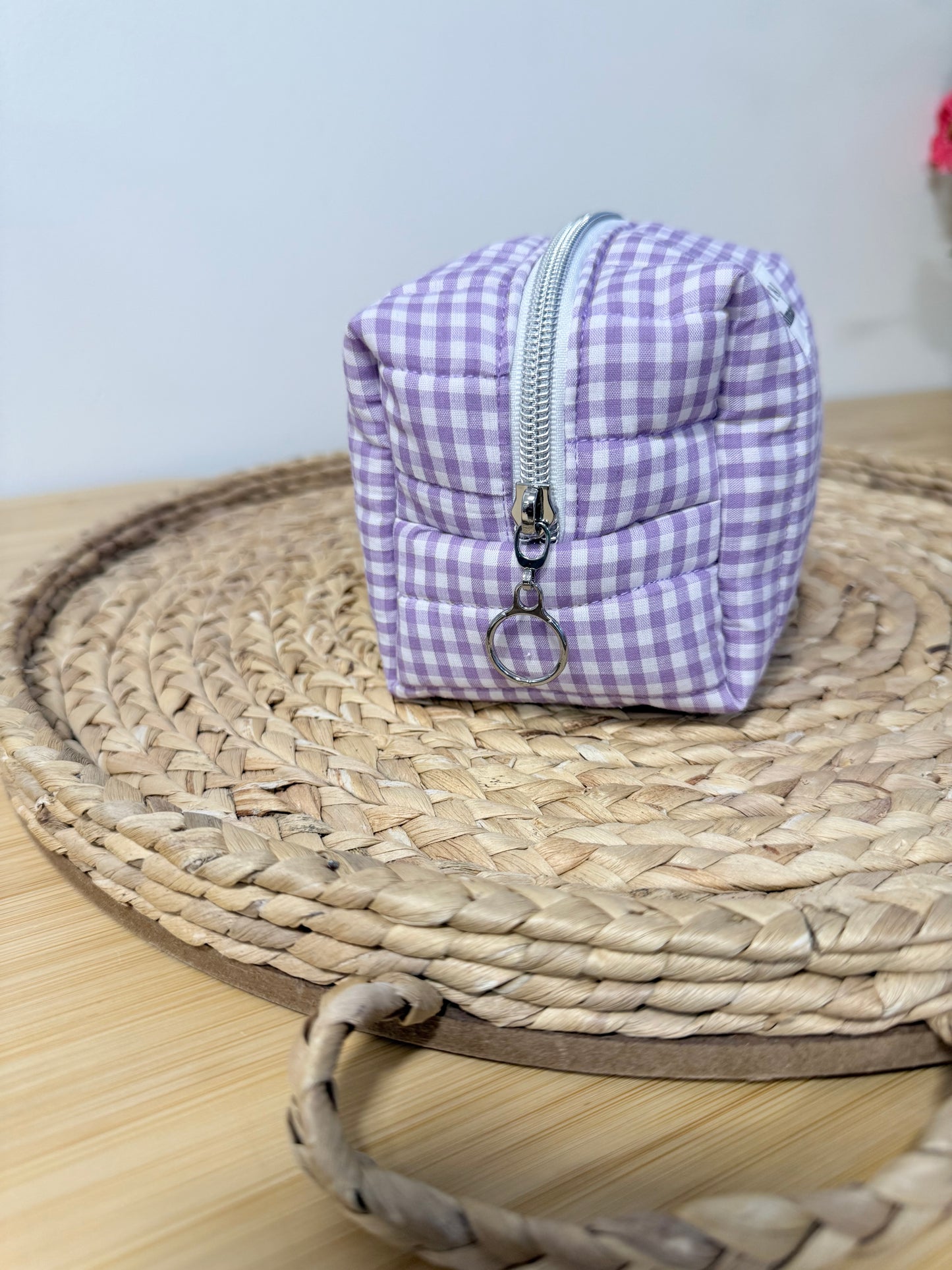 Purple Gingham Multipurpose Bag Mini