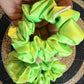 Neon lime Scrunchies (Satin)