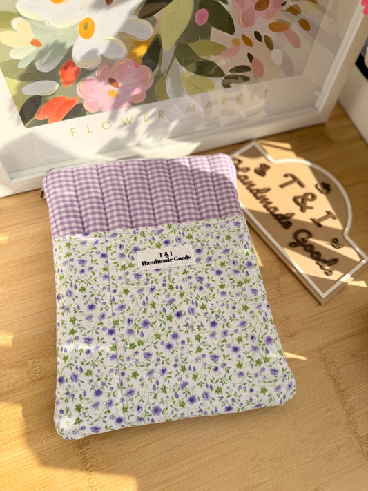 Purple Wildflowers IPad Sleeve (fits your iPad w/keyboard