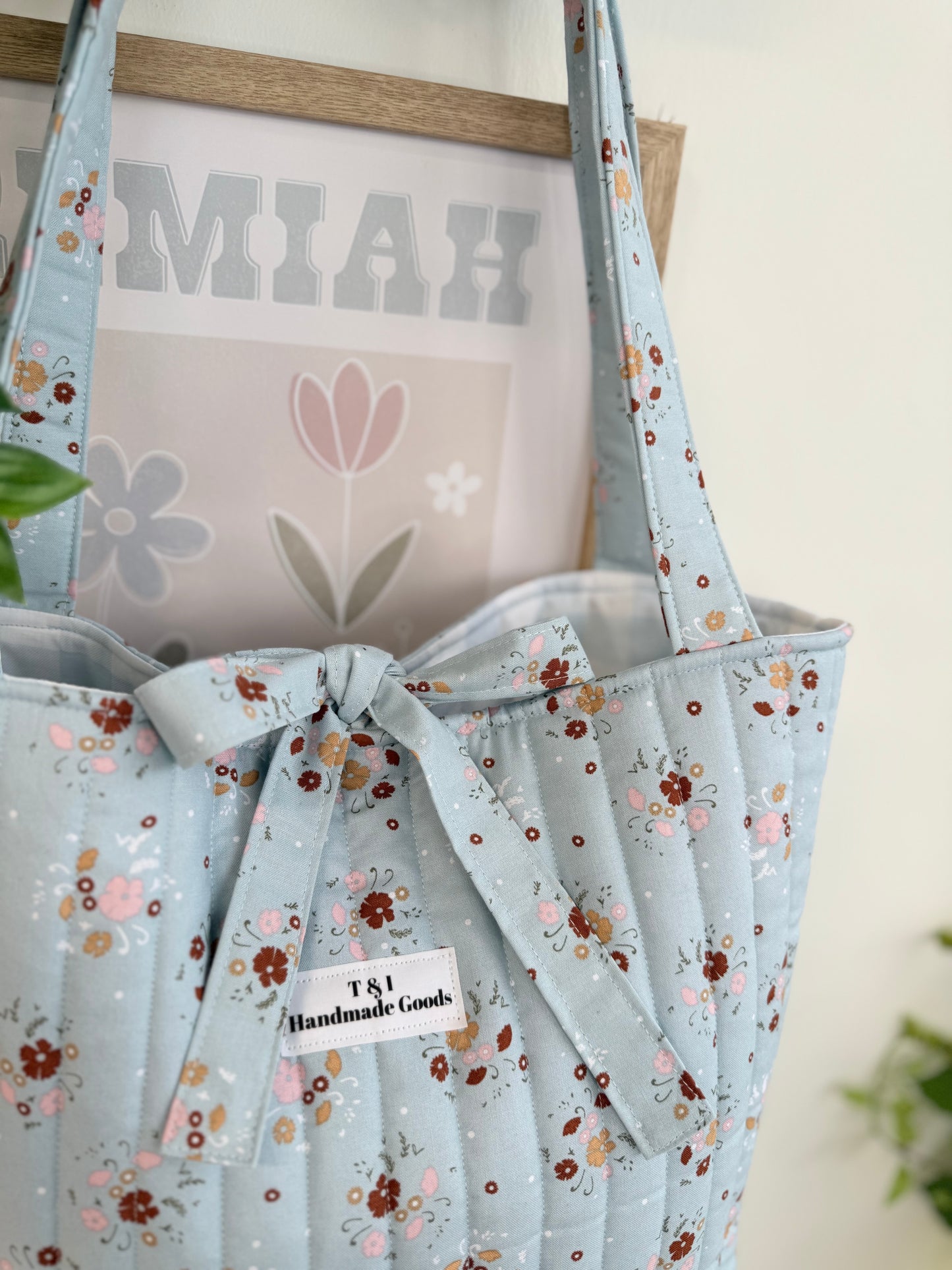 Blue GardenTote Bag