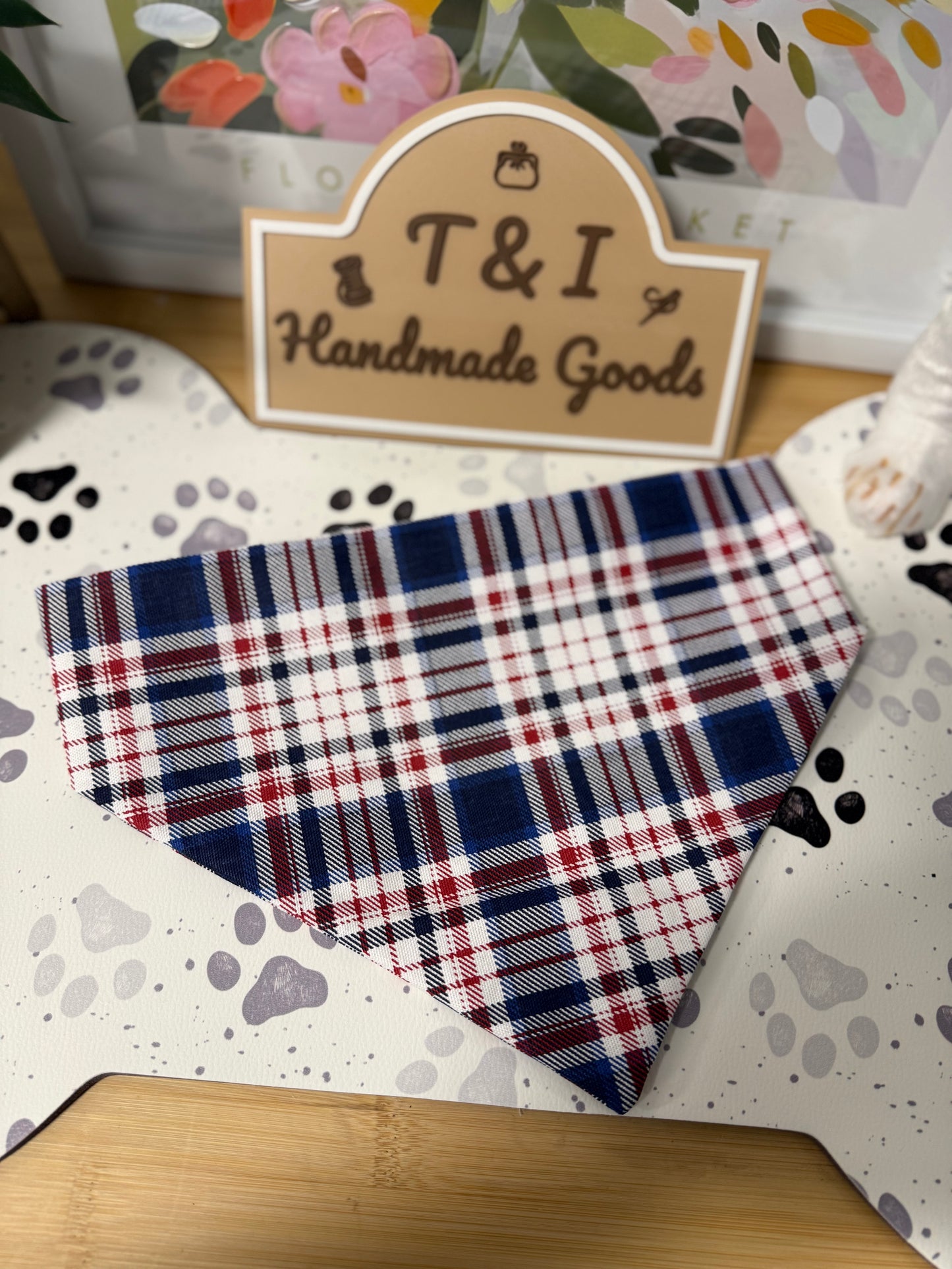 Liberty Plaid Dog Bandana