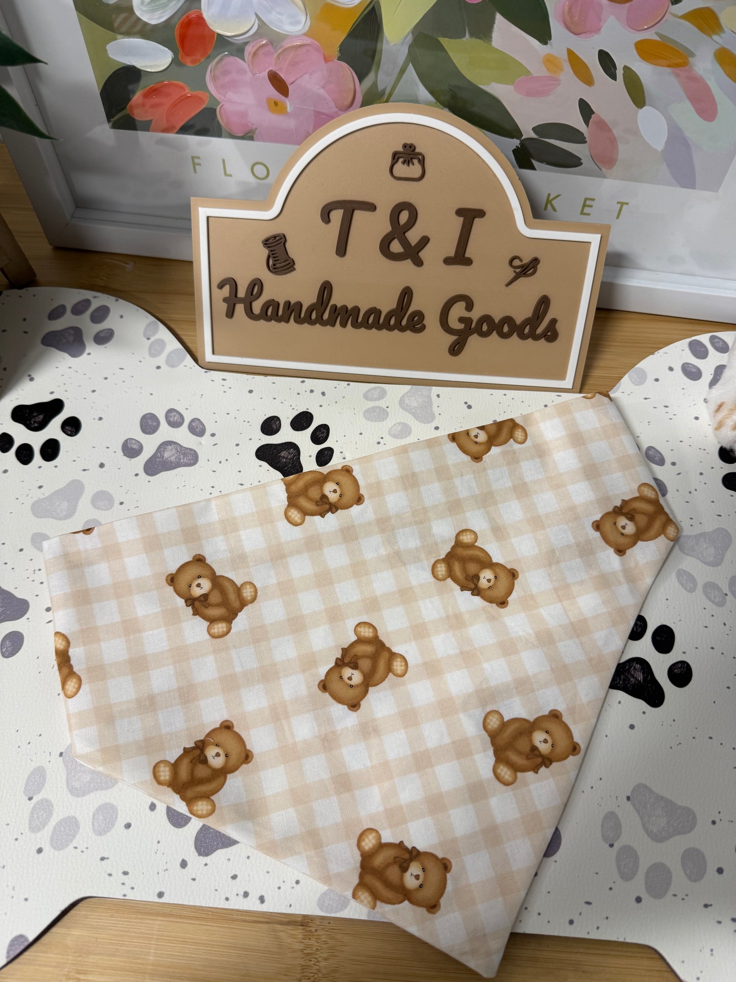 Teddy Bear Dog Bandana