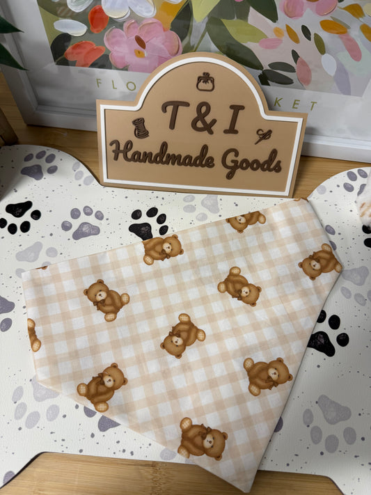 Teddy Bear Dog Bandana
