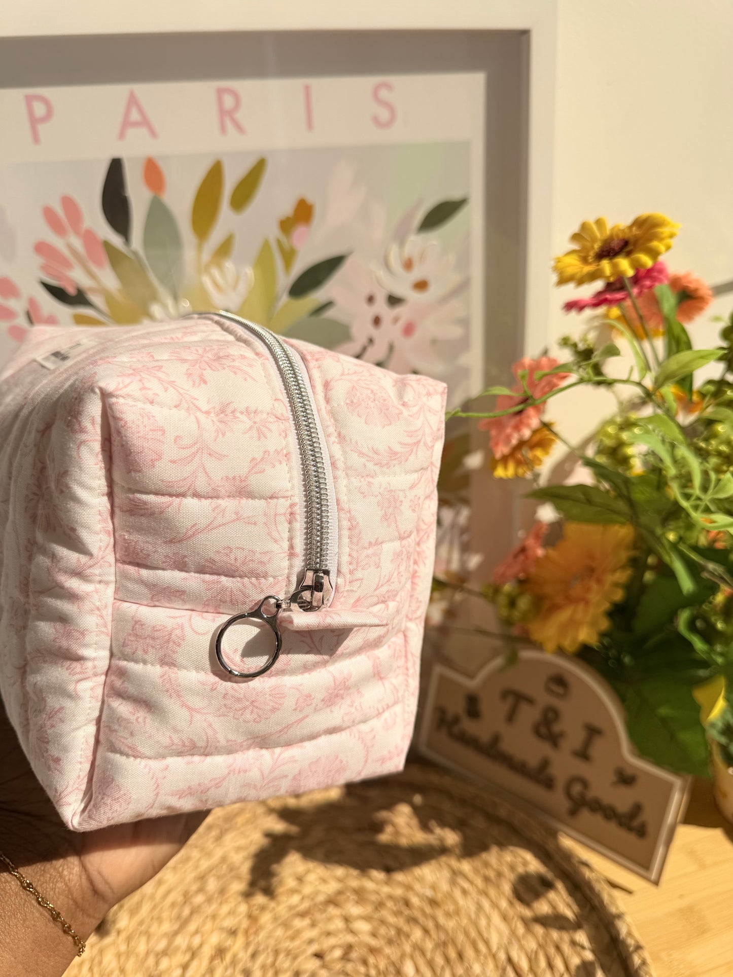 Vintage Pink Large Multipurpose Bag