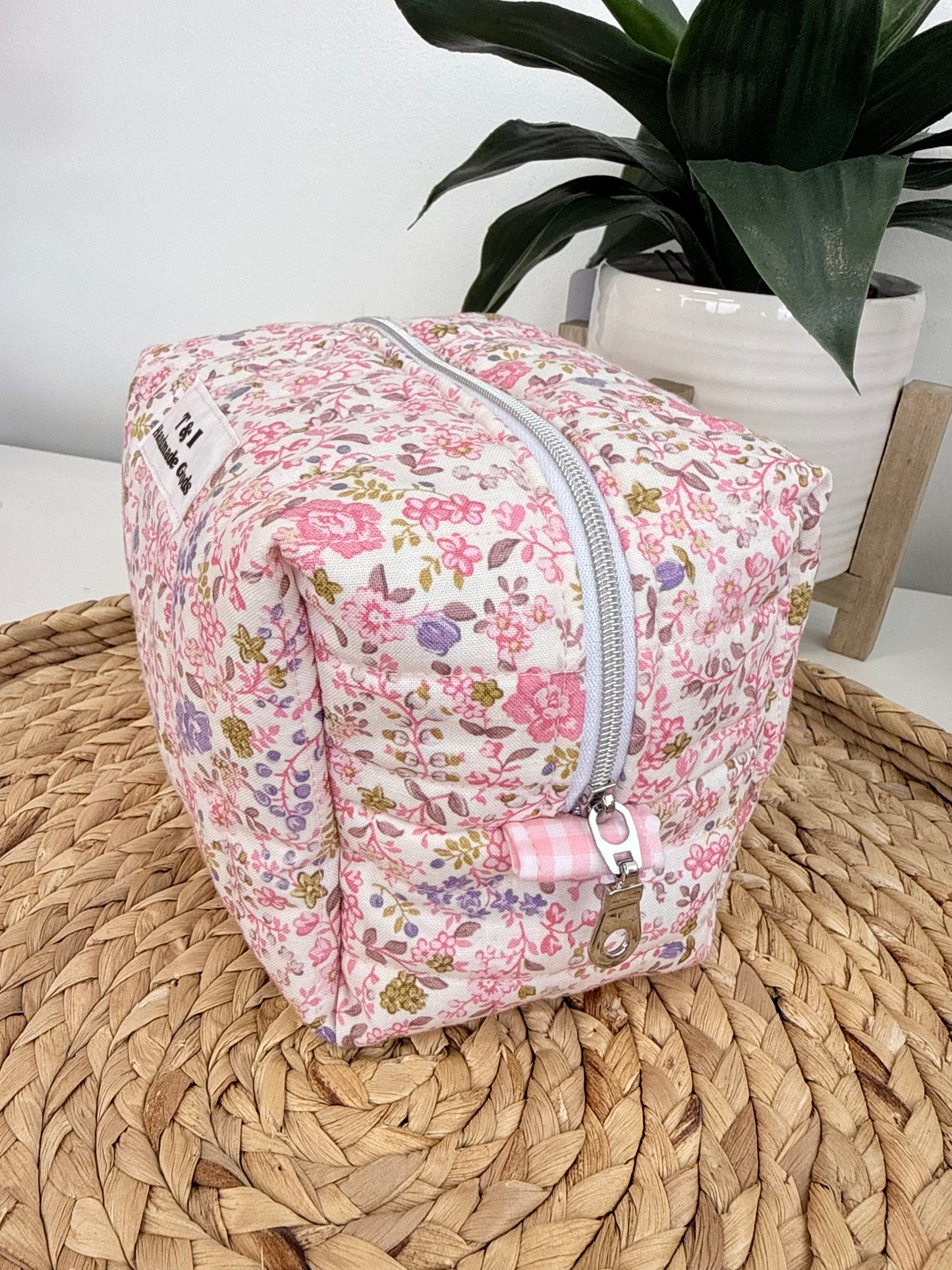 Pink Floral Multipurpose Bag Mini