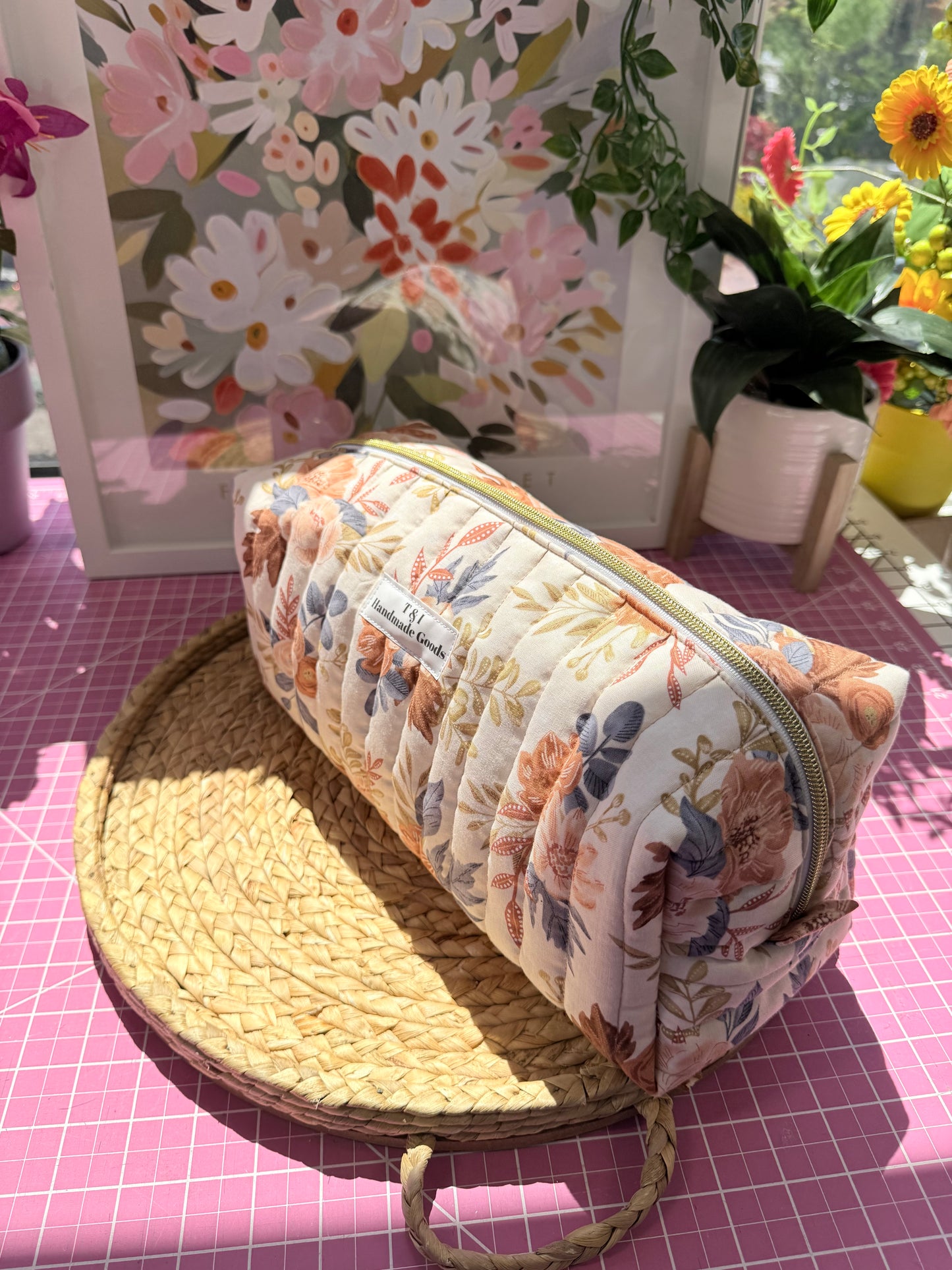 Earthy Botanical Floral Dyson Bag
