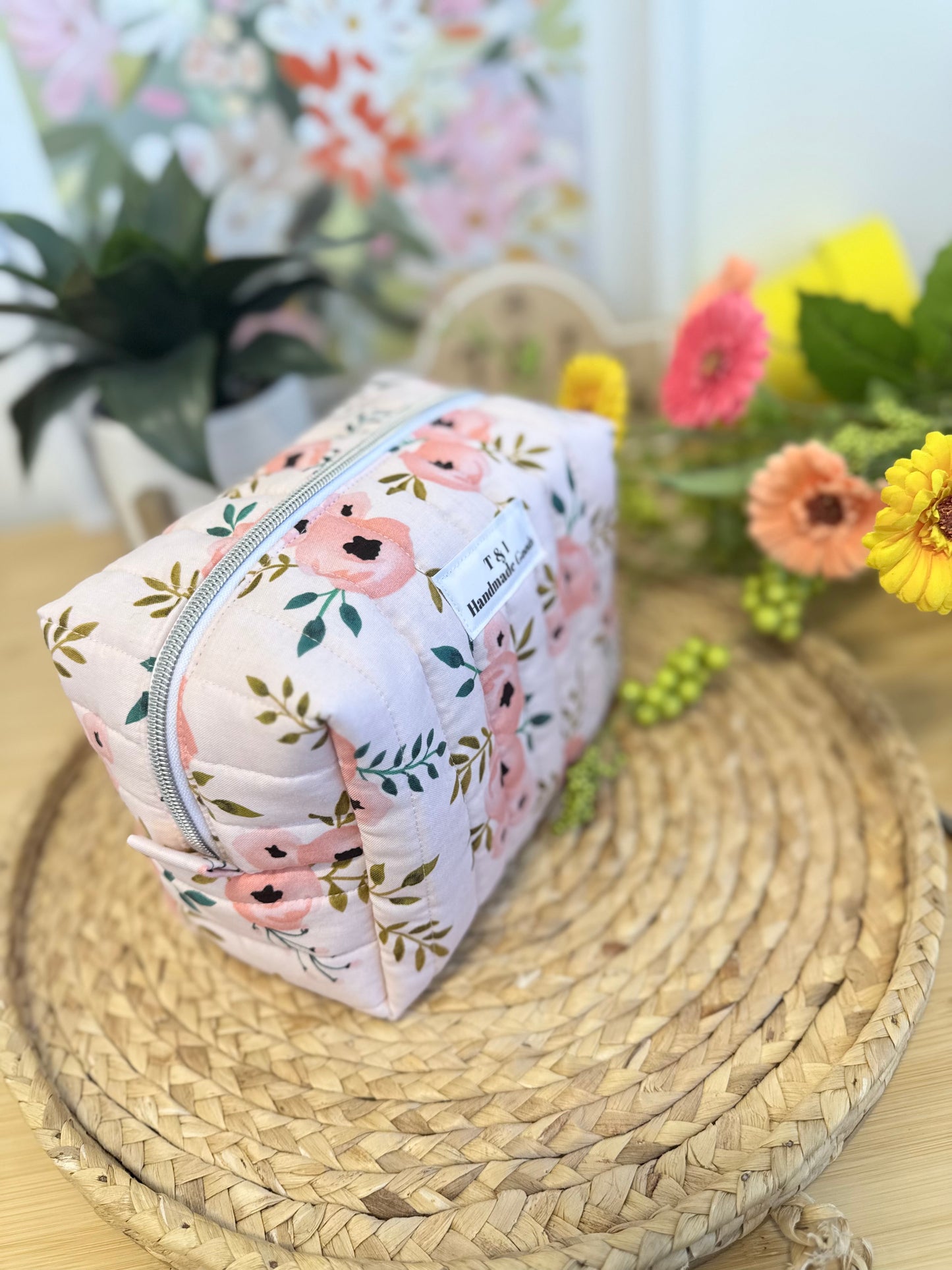 Pink Rose Large Multipurpose Bag