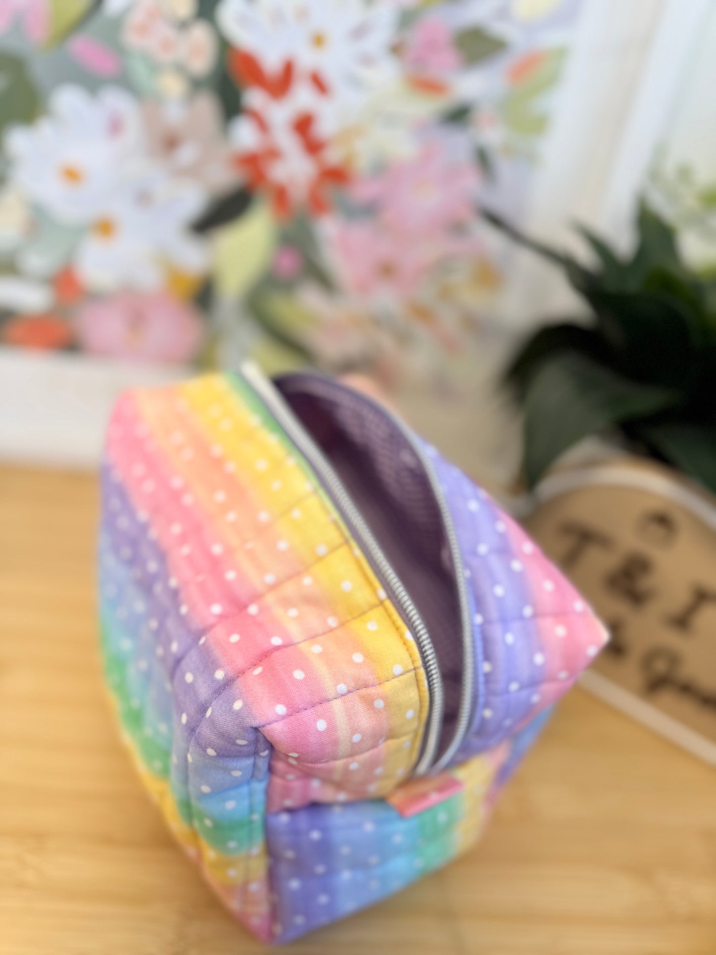 Polka Dots Rainbow Large Multipurpose Bag