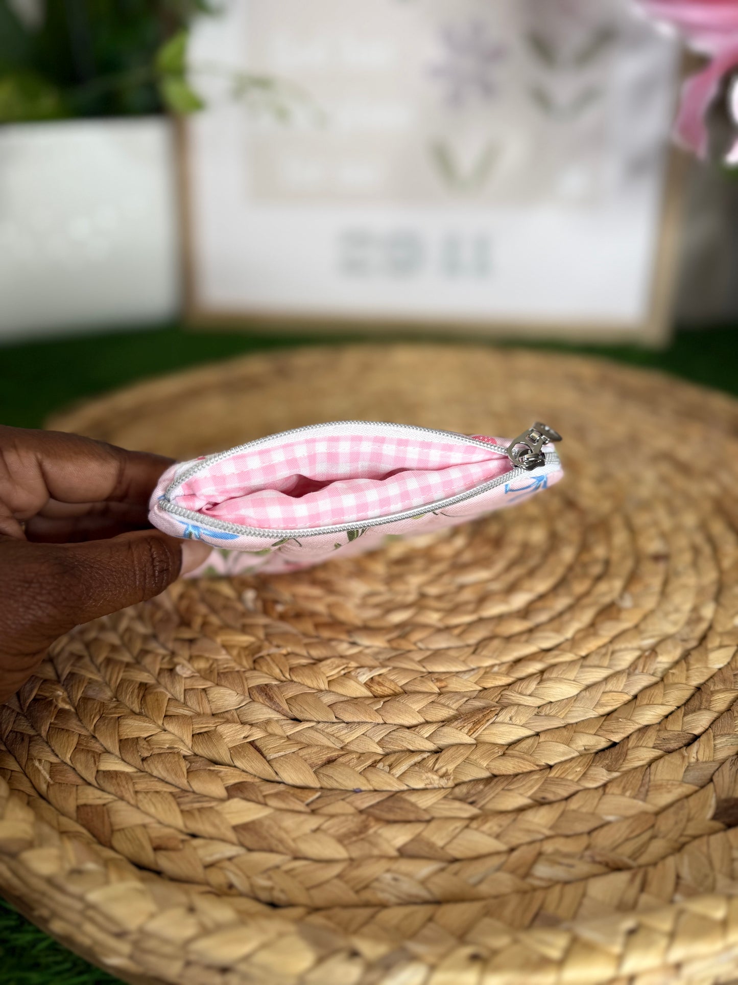 Strawberry garden Keychain Wallet