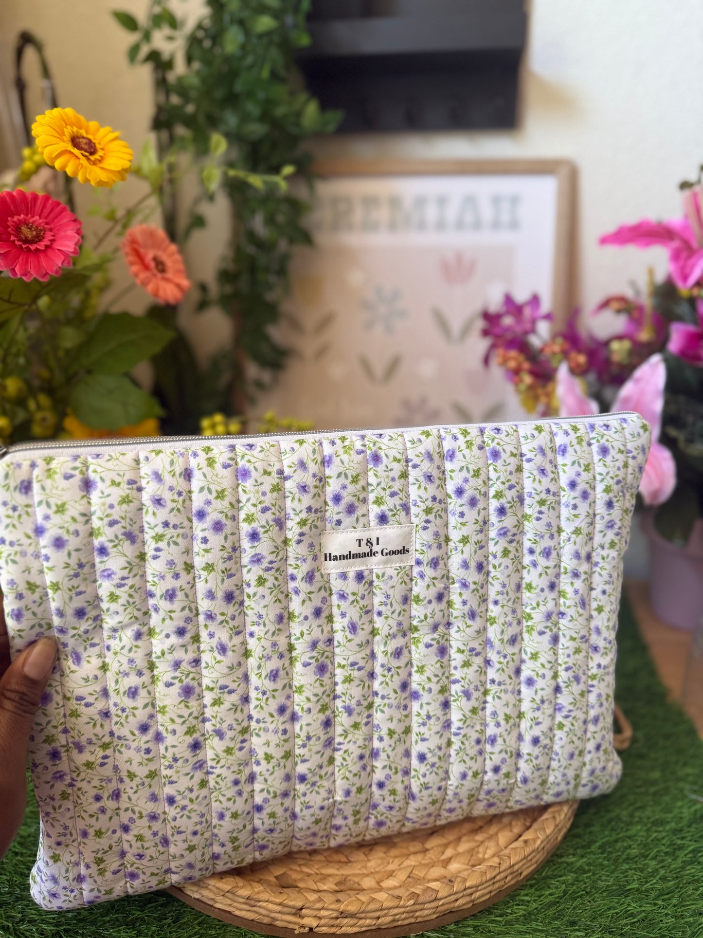 Purple Wildflowers Laptop Sleeve