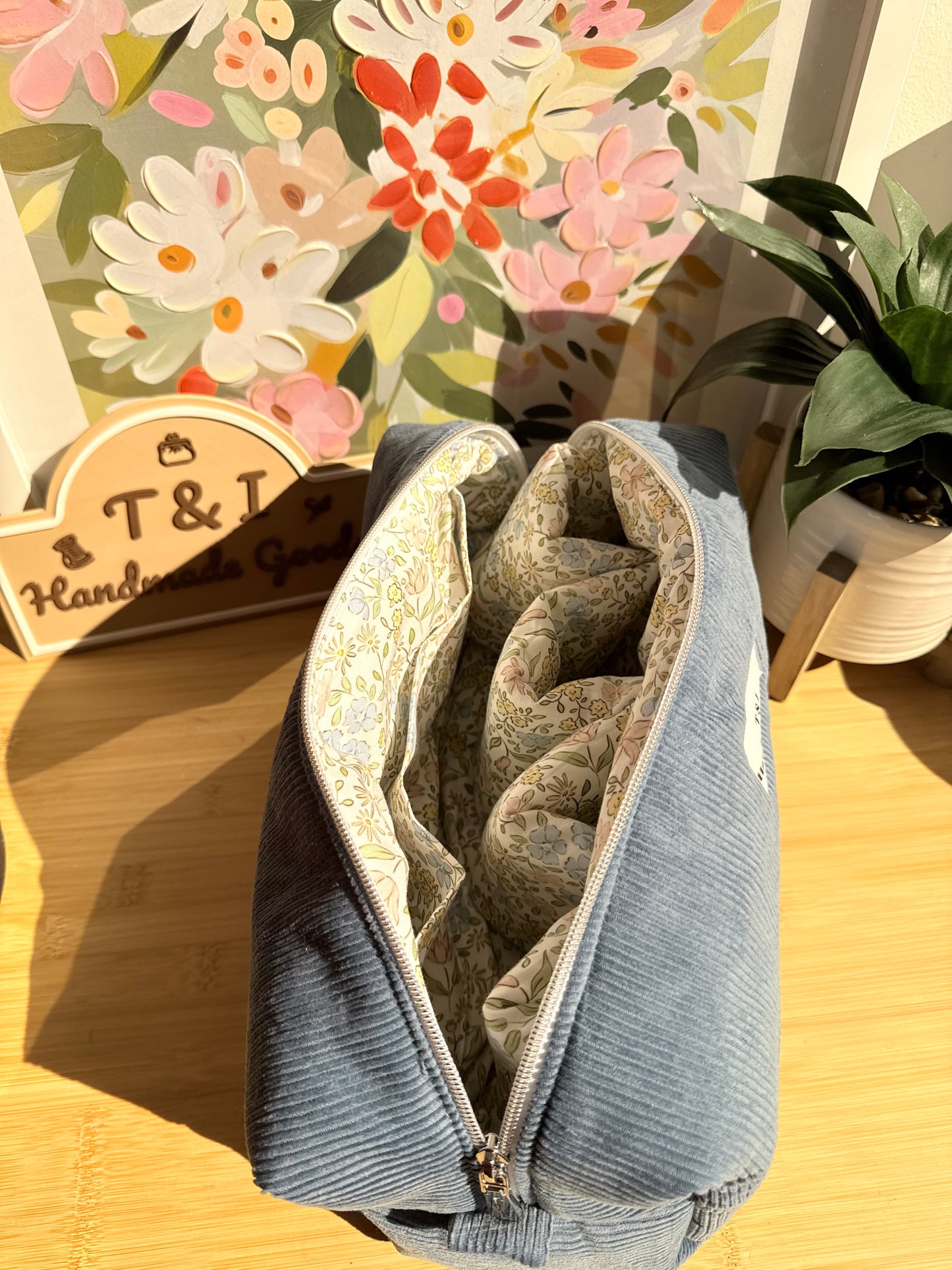 Corduroy Floral Spring Meadow Dyson Bag