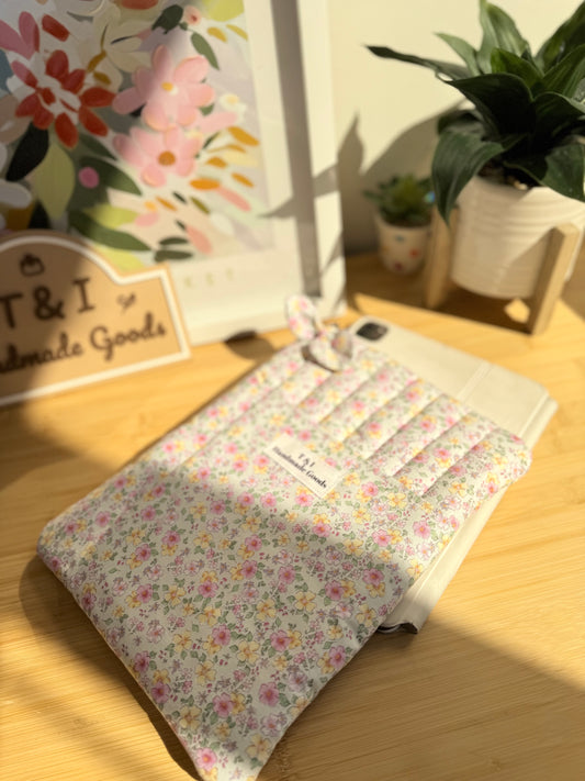 Pastel Floral IPad Sleeve (fits your IPad w/keyboard)
