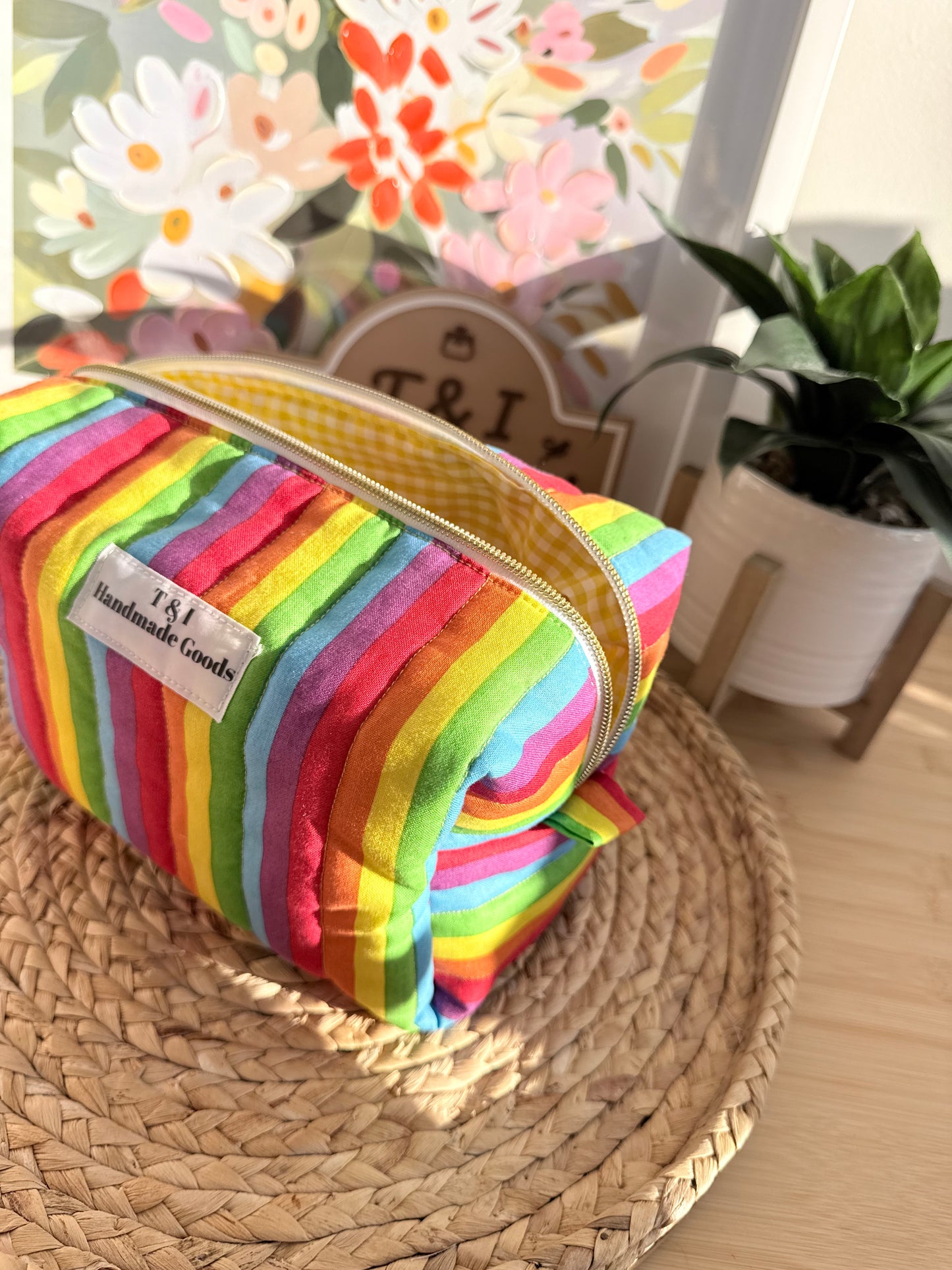 Rainbow stripe Multipurpose Bag