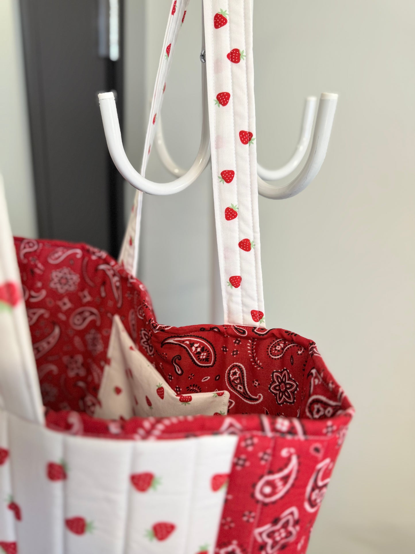 Strawberry fusion tote bag
