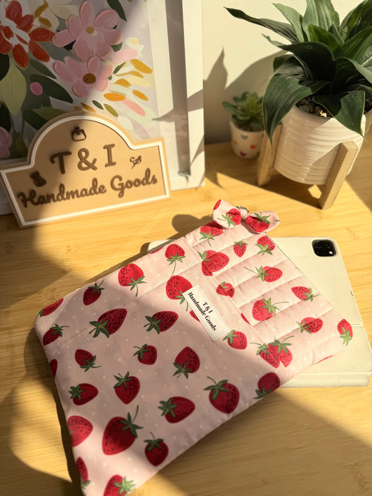 Strawberry Field IPad Sleeve (fits your IPad w/keyboard)