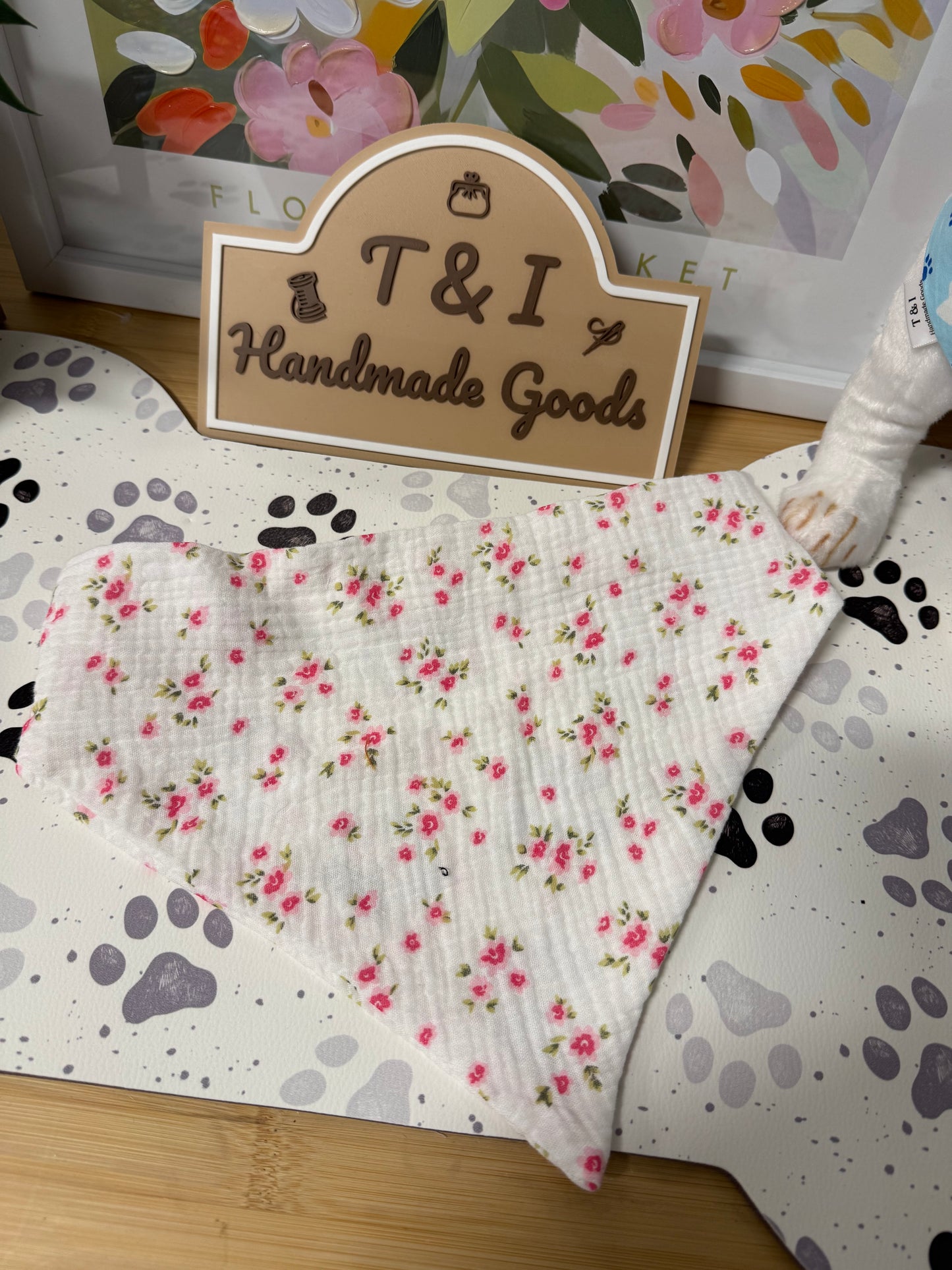 Coquette Floral Dog Bandana