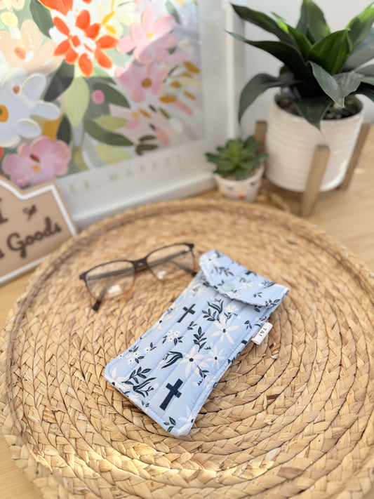 Sunday Scripture Glasses Case