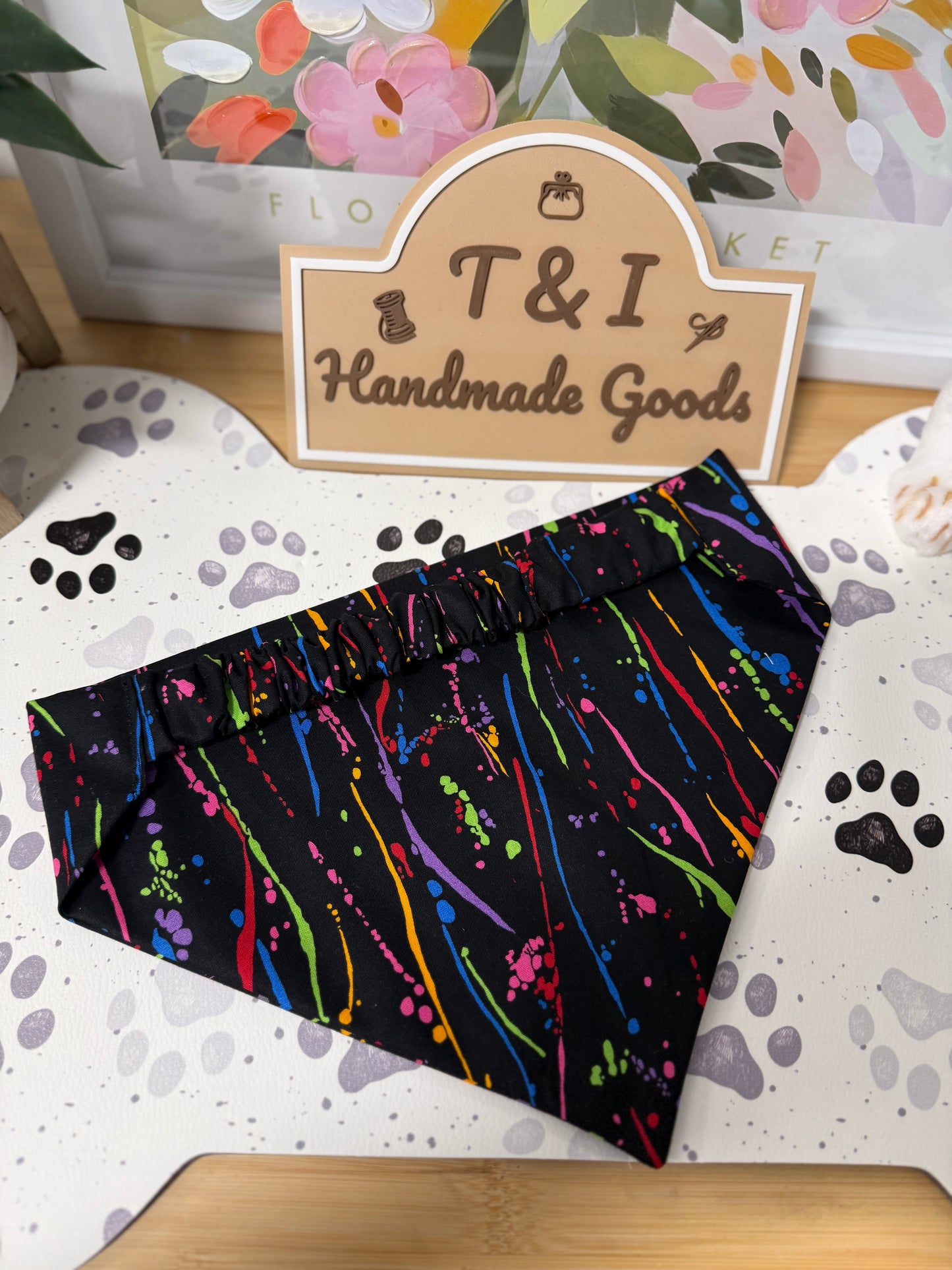 Midnight Splash Dog Bandana
