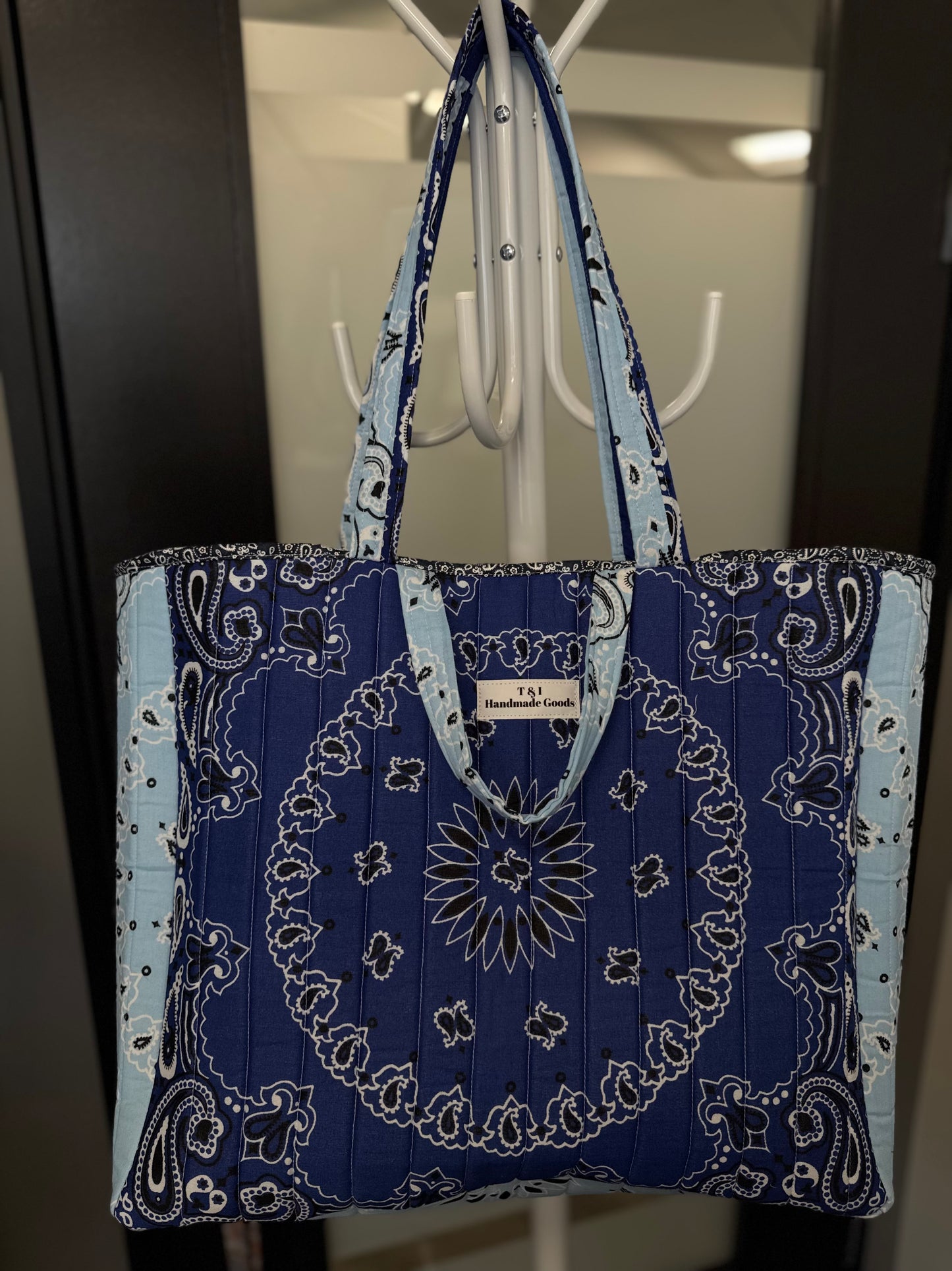 Blue Bandit tote bag
