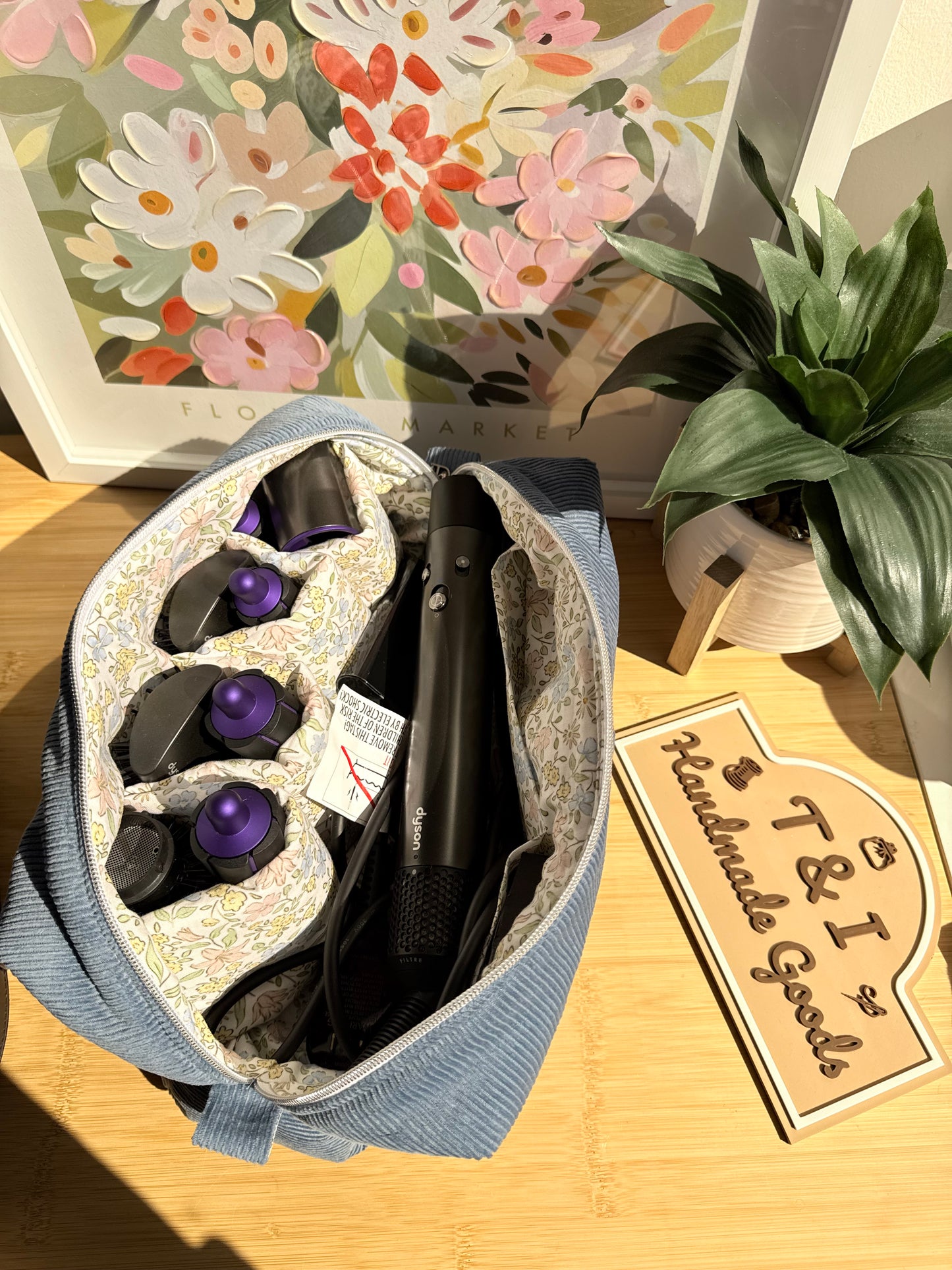 Corduroy Floral Spring Meadow Dyson Bag