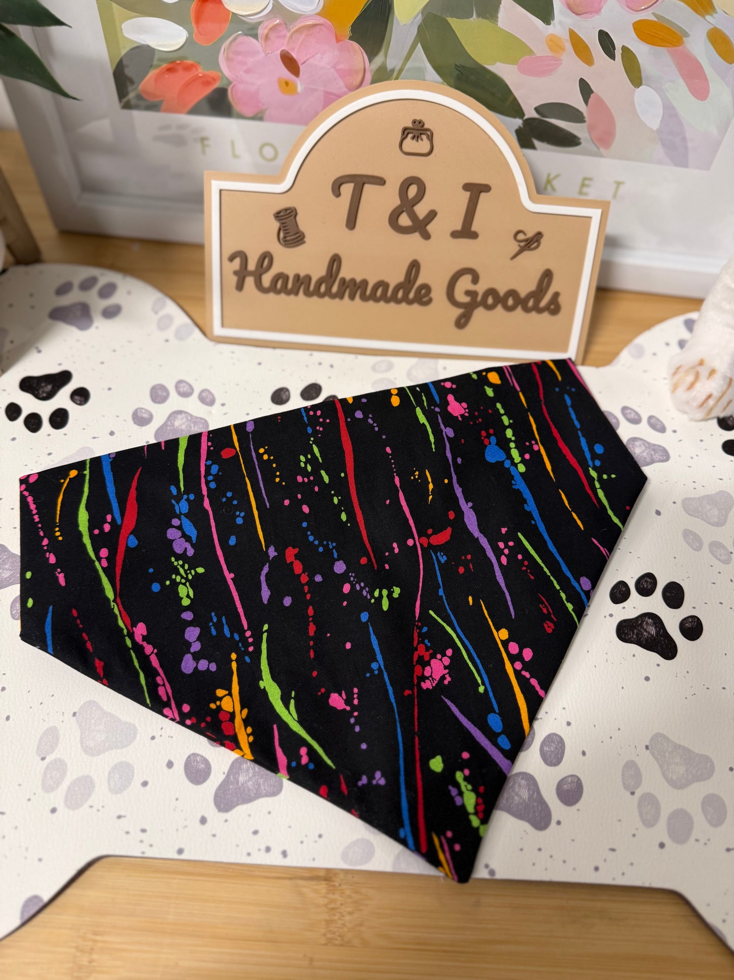 Midnight Splash Dog Bandana