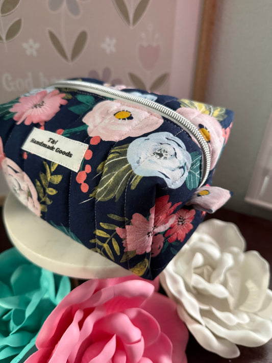Blue Floral Small Multipurpose Bag