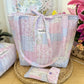 Pastel Cottage Patchwork Tote Bag