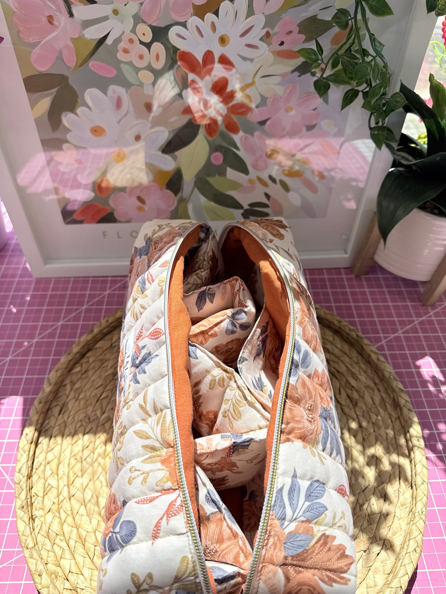 Earthy Botanical Floral Dyson Bag