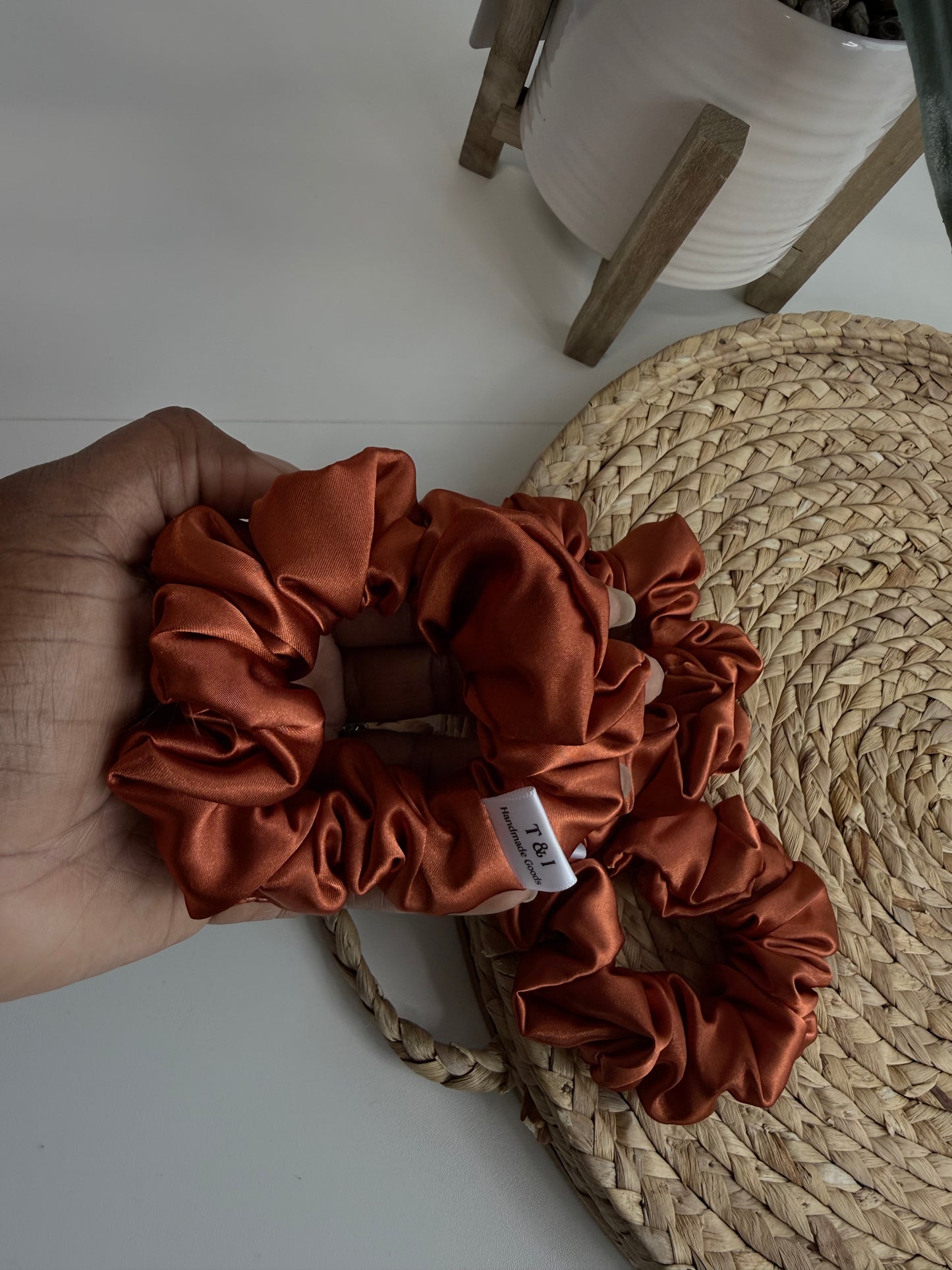 Terra Cotta  Scrunchies (Satin)