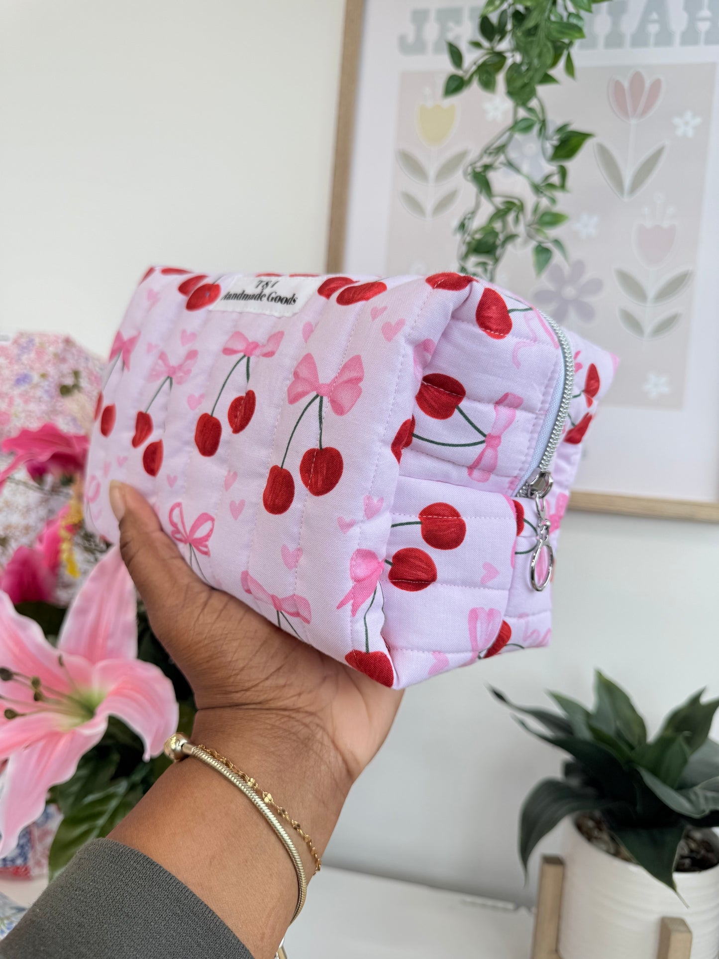 Cherry Bow Large Multipurpose Bag