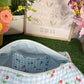 Cherry blue gingham Hair Tools Bag