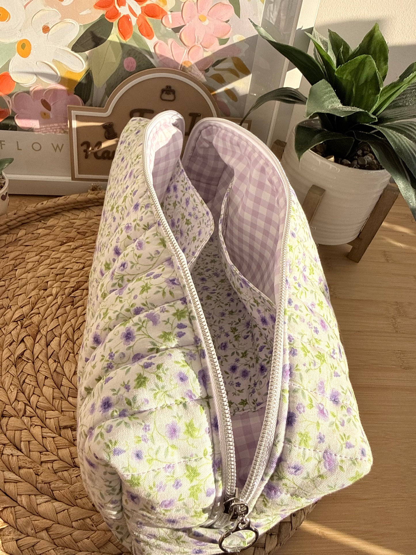 Purple wildflowers Hair Tools Bag