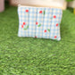 Cherry Blue Gingham Keychain Wallet