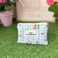 Cherry Blue Gingham Keychain Wallet