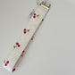 Cherry Dot Wristlet Keychain
