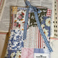 Cottage Boho Patchwork Book Sleeve w/bow