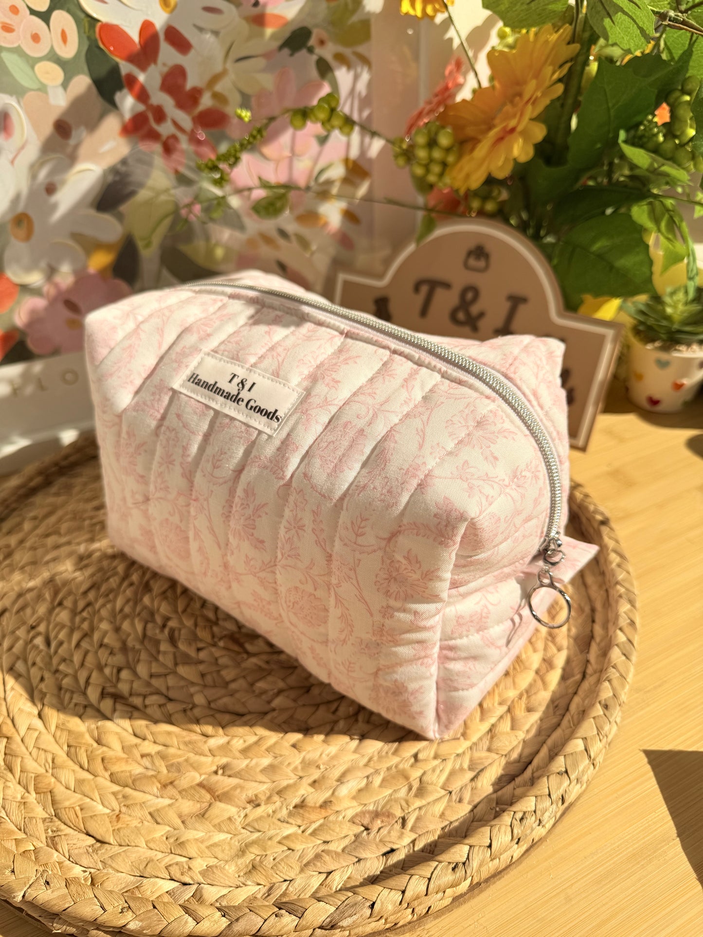 Vintage Pink Large Multipurpose Bag