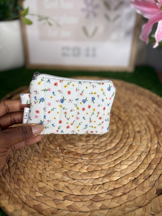 Country Floral Keychain Wallet