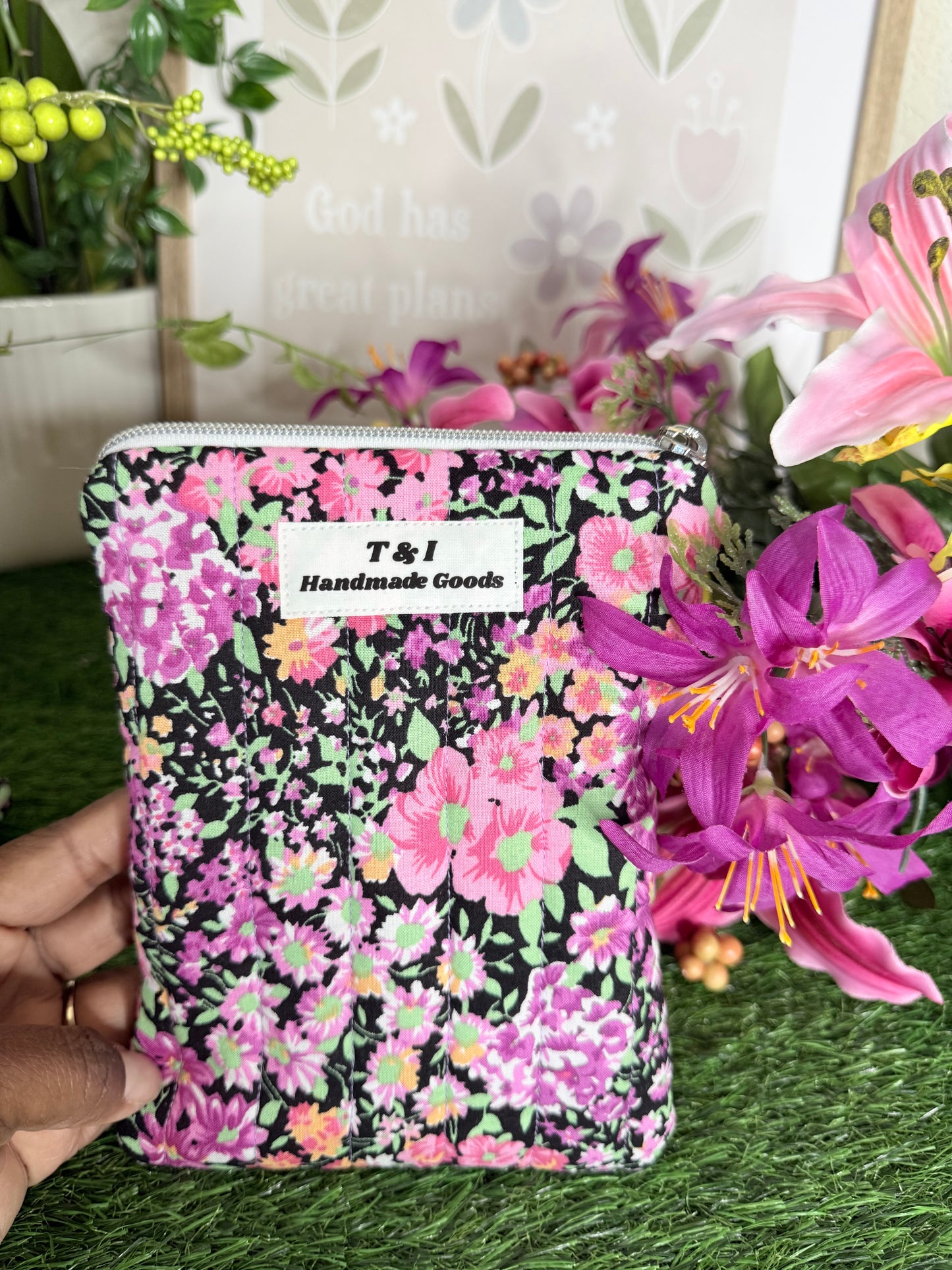 Plum Wildflower Kindle Sleeve