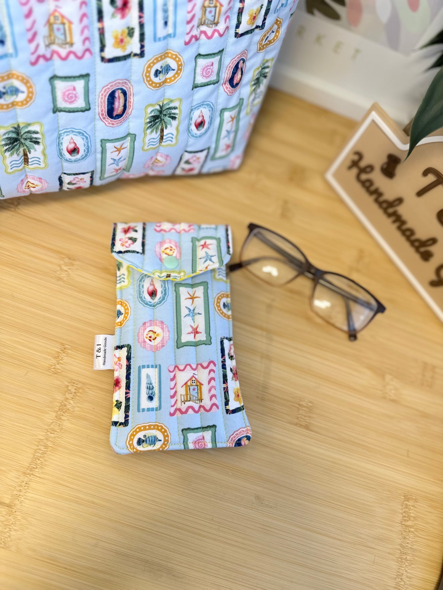 Sun beach Glasses Case