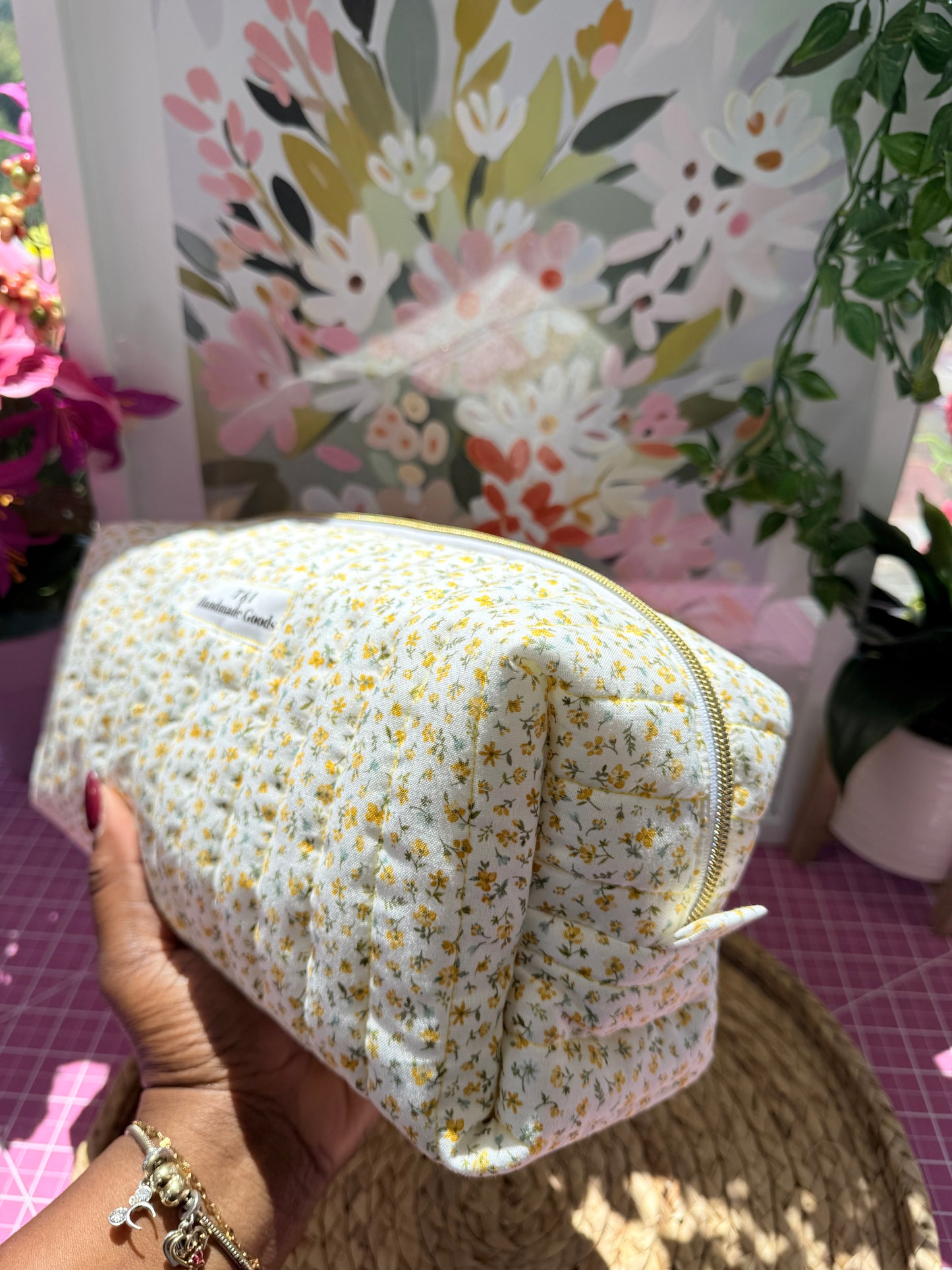 Yellow floral Dyson Bag