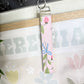 Strawberry garden Wristlet Keychain