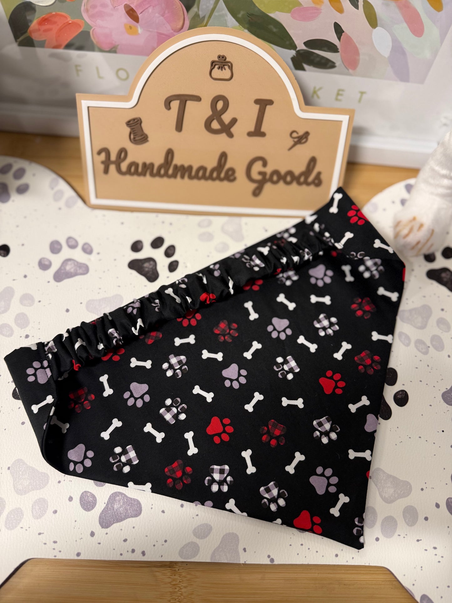 Paw Print Dog Bandana