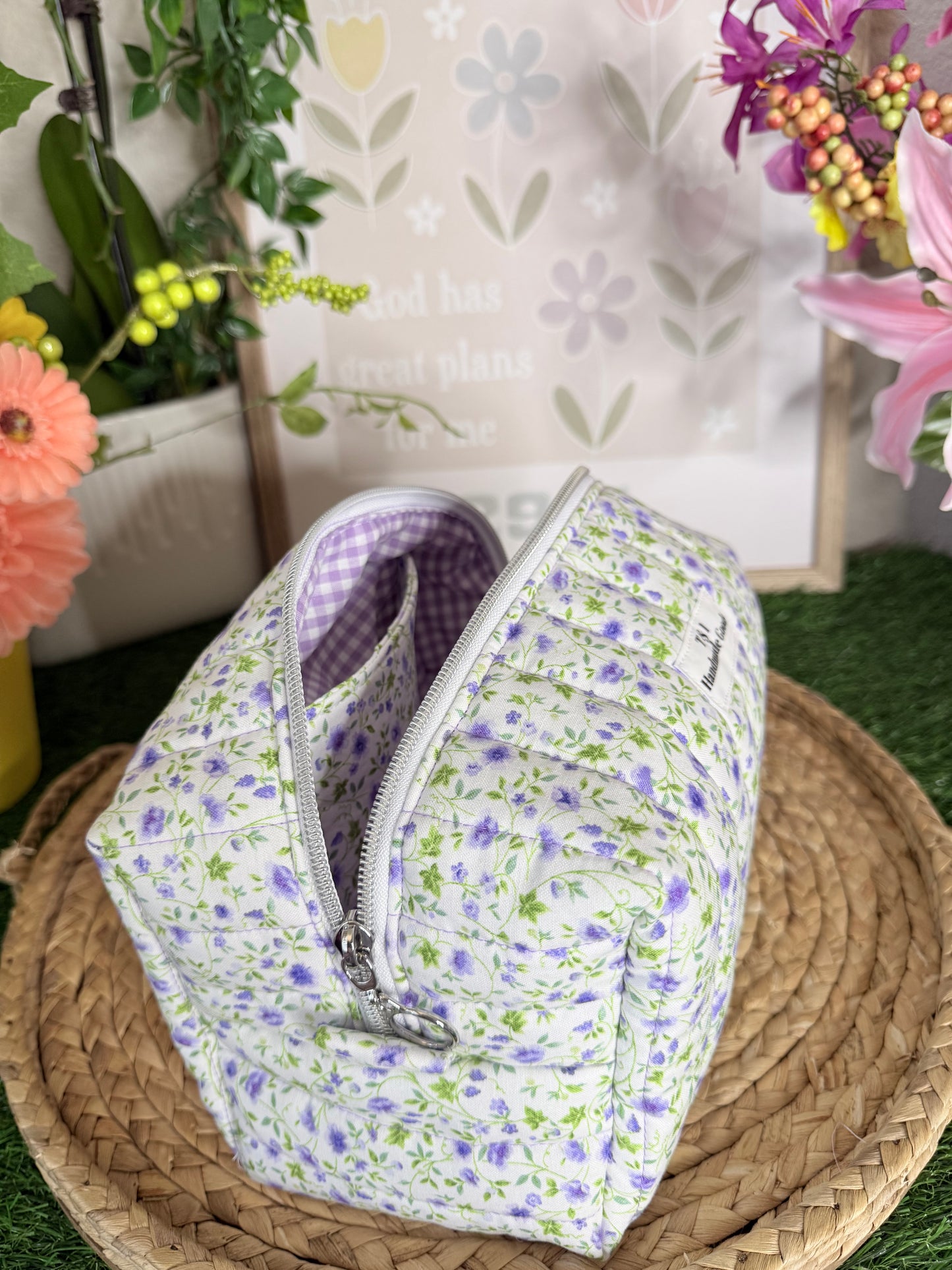 Purple Wildflowers Large Multipurpose Bag