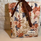 Earthy botanical floral Book Sleeve w/bow
