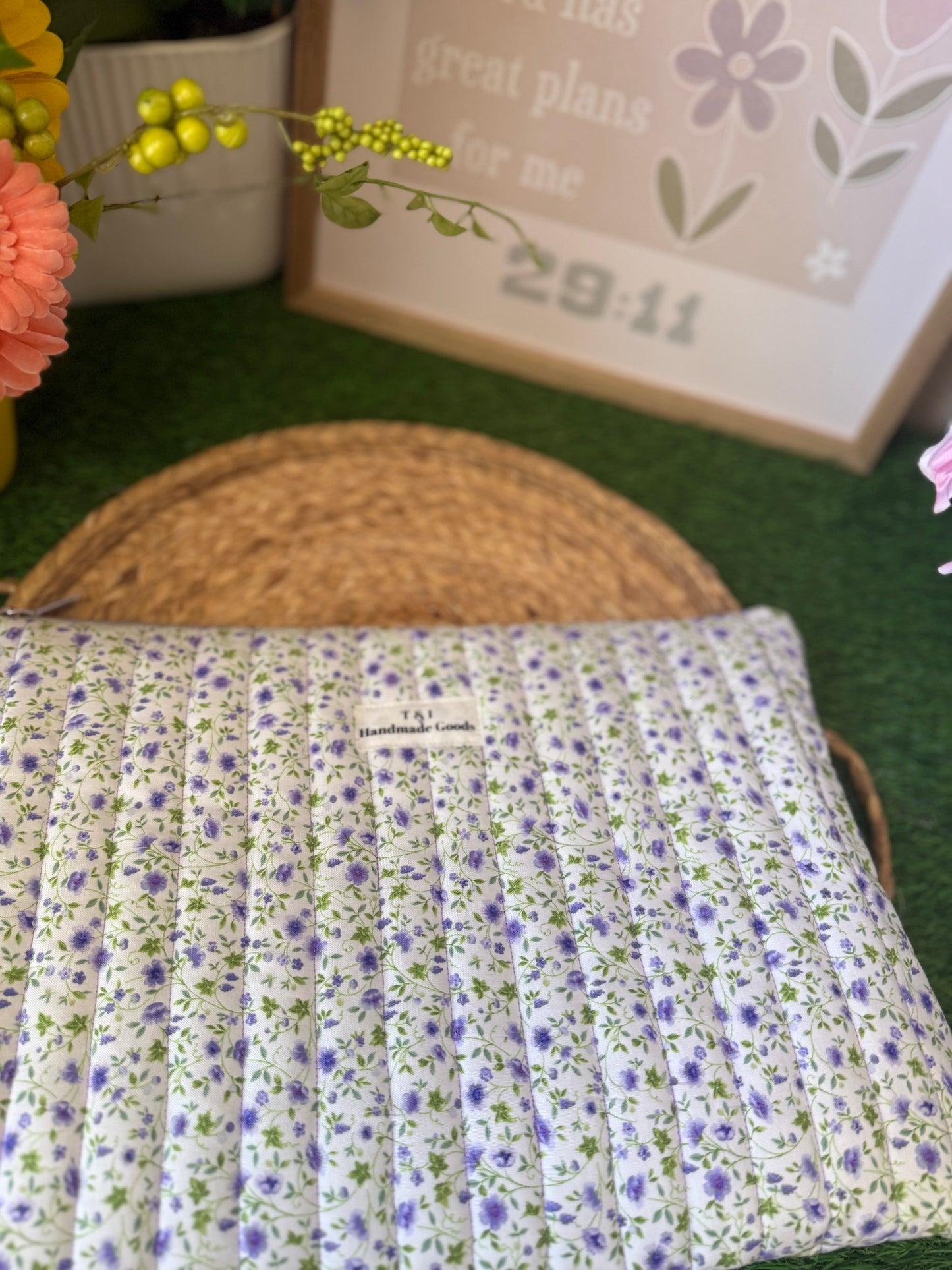 Purple Wildflowers Laptop Sleeve